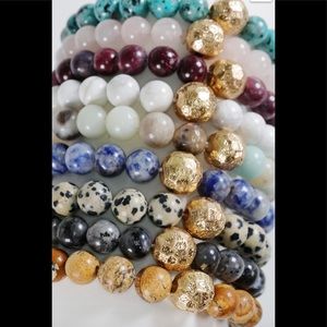 Multi colored stackable beaded bracelets!!